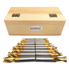 20 Piece HSS TiN End Mill & Slot Drill Set - Metex