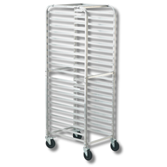 20 Sheet Commercial Bun Pan Rack Aluminium with Brake Wheels
