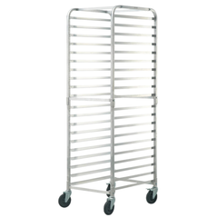 20 Sheet Commercial Bun Pan Rack Aluminium with Brake Wheels