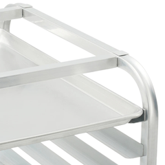 20 Sheet Commercial Bun Pan Rack Aluminium with Brake Wheels