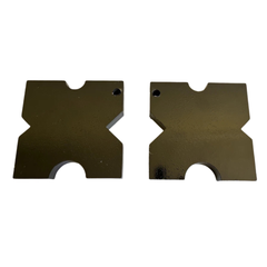 20T Hydraulic Shop Press Plates 150x150x22mm Pair-Hammerox Industrial