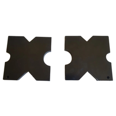 20T Hydraulic Shop Press Plates 150x150x22mm Pair-Hammerox Industrial