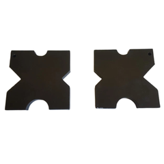 20T Hydraulic Shop Press Plates 150x150x22mm Pair-Hammerox Industrial