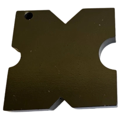 20T Hydraulic Shop Press Bed Plates 150x150x22mm Pair 4 Notch