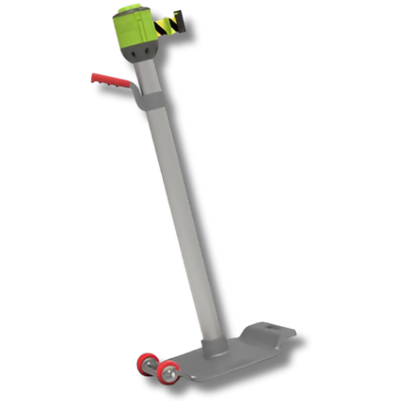 20kg Portable Belt Barrier Post & Base with Handle - Pilot