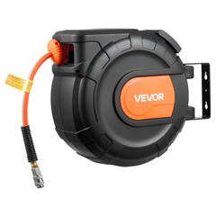 20m x 9.5mm Retractable Air Hose Reel PVC Hose 300PSI