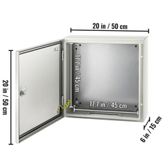 20x20x6" Carbon Steel Electrical Enclosure IP65-Hammerox Industrial