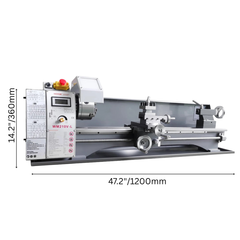 210x750mm Metal Lathe 50-2500RPM Variable Speed-Hammerox Industrial