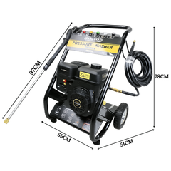 2200PSI 6.5HP Petrol High Pressure Washer with Hose & Spray Gun