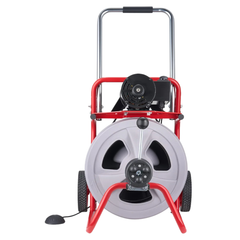 22m x 13mm Drain Cleaner Machine with Wheels & 8 Cutters
