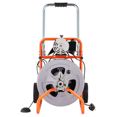 23m x 1/2" Drain Cleaner Machine with Wheels & 8 Cutters-Hammerox Industrial