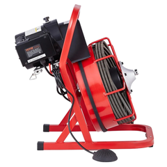 23m x 3/8" Drain Cleaner Machine Manual Feed with Cutters-Hammerox Industrial