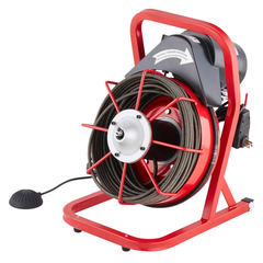 23m x 3/8" Drain Cleaner Machine Manual Feed with Cutters