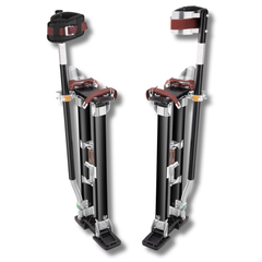 24"-40" Adjustable Aluminium Drywall Stilts - Black
