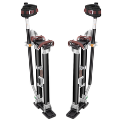 24"-40" Adjustable Aluminium Drywall Stilts - Black