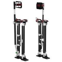 24"-40" Adjustable Aluminium Drywall Stilts - Black