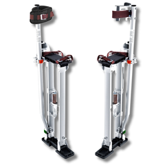 24"-40" Adjustable Aluminium Drywall Stilts - Silver