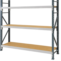 2400 x 1800 x 450mm Heavy Duty Timber Longspan Shelving-Hammerox Industrial
