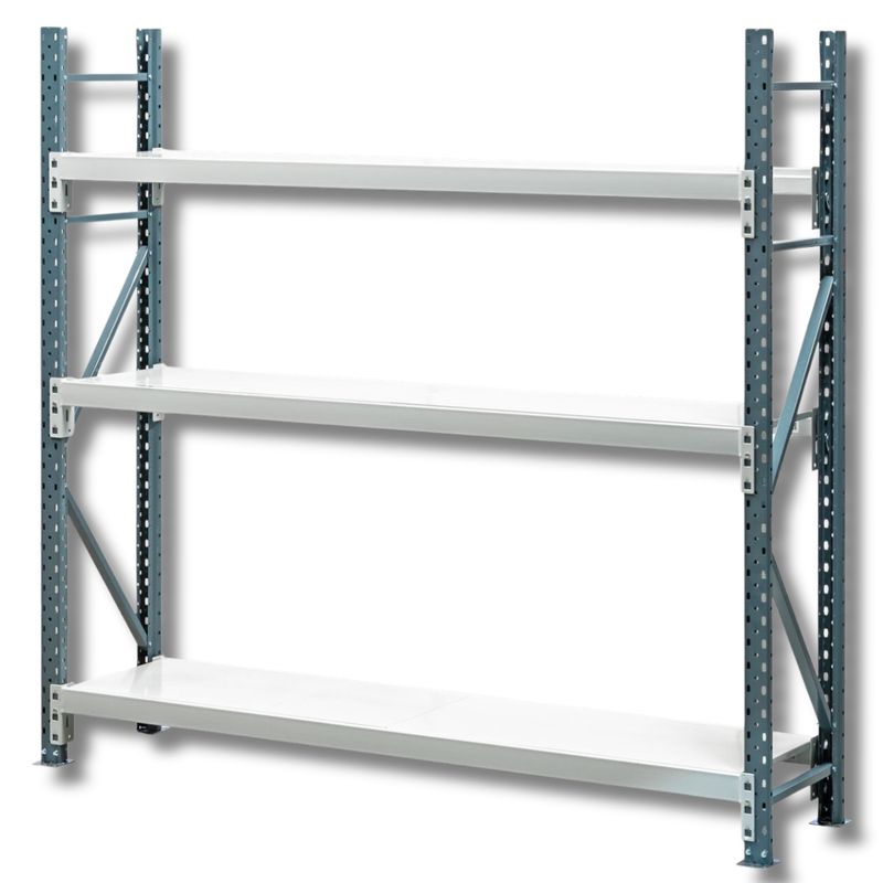 2400 x 2400 x 450mm Heavy Duty Steel Longspan Shelving-Hammerox Industrial