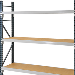 2400 x 2400 x 450mm Heavy Duty Timber Longspan Shelving-Hammerox Industrial