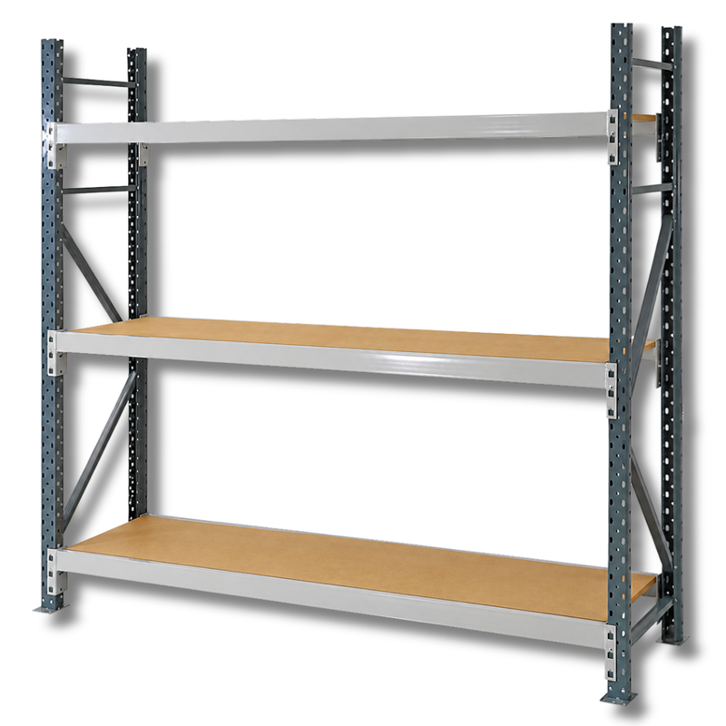 2400 x 2400 x 450mm Heavy Duty Timber Longspan Shelving-Hammerox Industrial
