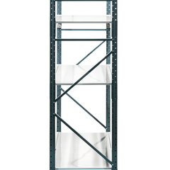 2400 x 2400 x 600mm Heavy Duty Steel Longspan Shelving-Hammerox Industrial