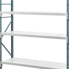 2400 x 2400 x 600mm Heavy Duty Steel Longspan Shelving-Hammerox Industrial