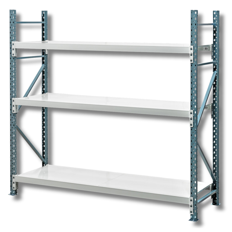 2400 x 2400 x 600mm Heavy Duty Steel Longspan Shelving-Hammerox Industrial