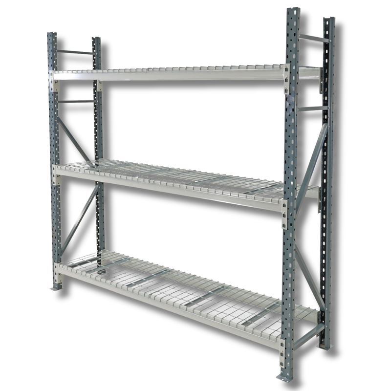 2400 x 2400 x 900mm Heavy Duty Mesh Longspan Shelving-Hammerox Industrial