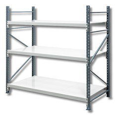 2400 x 2400 x 900mm Heavy Duty Steel Longspan Shelving-Hammerox Industrial