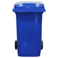 240L Blue Plastic Wheelie Bin 580 x 730 x 1080mm-Hammerox Industrial