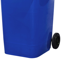 240L Blue Plastic Wheelie Bin 580 x 730 x 1080mm-Hammerox Industrial