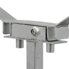 240L Double Wheelie Bin Stand with Base Plate-Hammerox Industrial