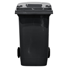 240L Grey Plastic Wheelie Bin 580 x 730 x 1080mm-Hammerox Industrial