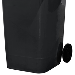 240L Grey Plastic Wheelie Bin 580 x 730 x 1080mm-Hammerox Industrial