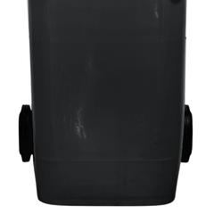 240L Grey Plastic Wheelie Bin 580 x 730 x 1080mm-Hammerox Industrial