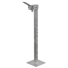240L Single Wheelie Bin Stand with Base Plate-Hammerox Industrial