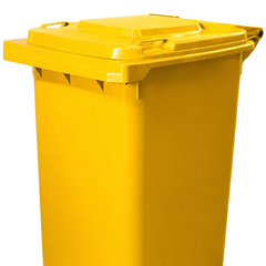 240L Yellow Wheelie Bin