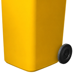 240L Yellow Wheelie Bin