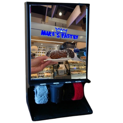 240V Commercial Automatic Shoe Shine Machine with Advertising Display-Hammerox Industrial