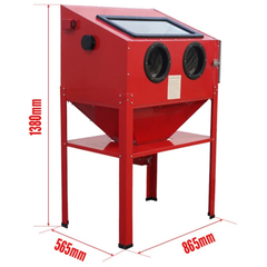 240V 80PSI Upright Sandblasting Cabinet Bead Blaster