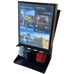 240V Commercial Automatic Shoe Shine Machine with Advertising Display