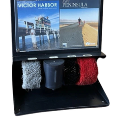 240V Commercial Automatic Shoe Shine Machine with Advertising Display