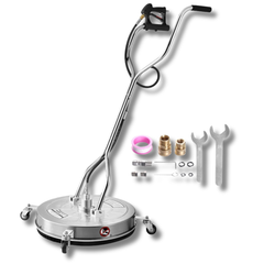 24" 4500PSI Pressure Washer Surface Cleaner Dual Handle with Wheels