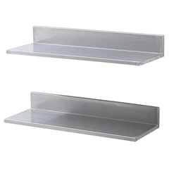 24x8.6" Stainless Steel Wall Shelf 2 Pack