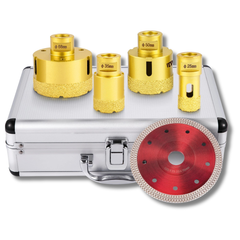 25 / 35 / 50 / 68mm Diamond Drill Bit Hole Saw Set-Hammerox Industrial