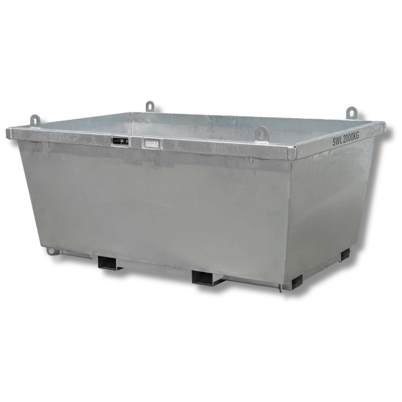 2500L 2 Tonne Forklift & Crane Bin-Hammerox Industrial