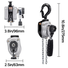 250kg 0.25 Ton Lever Chain Hoist 1.5m Lift