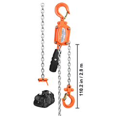 250kg 0.25 Ton Lever Chain Hoist 3m Lift