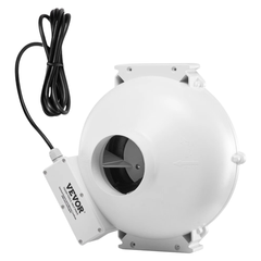 260CFM Radon Mitigation Fan 4" to 3.5" Inline Duct